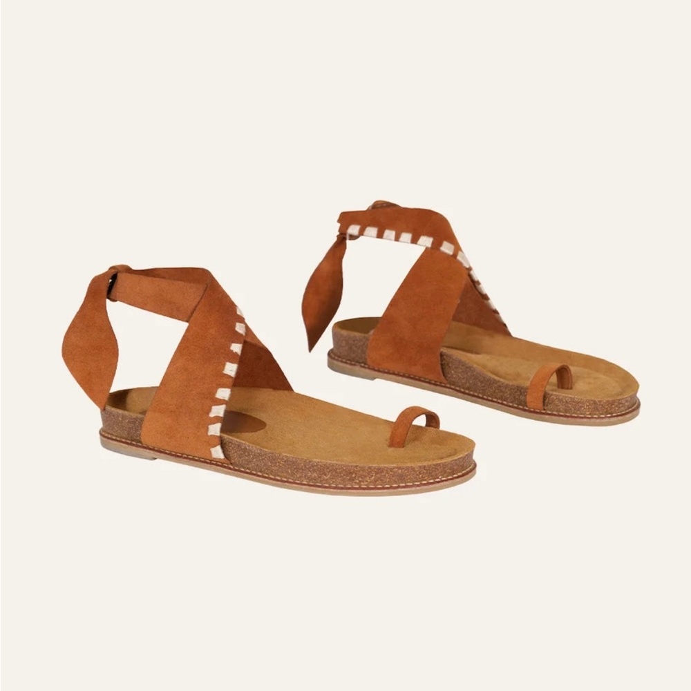 Johanna Ortiz Song Leader Sandals in Brown Size 38/7.5 US
